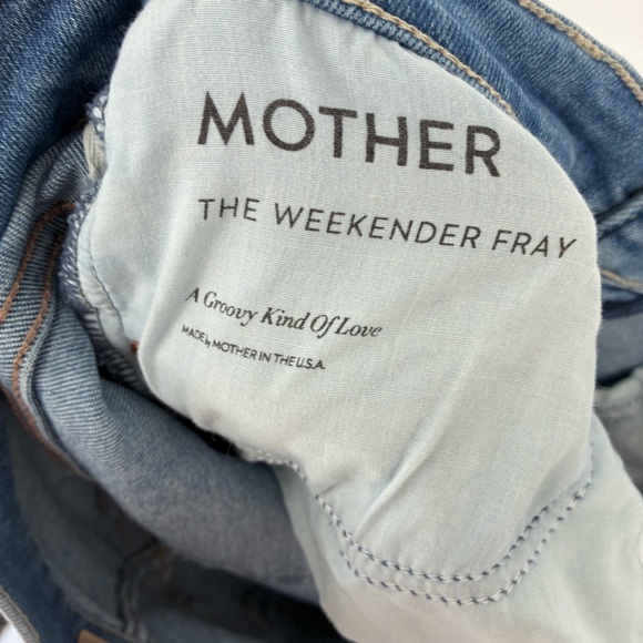 Mother 31 The Weekender Groovy Kind Love Denim Blue Jeans Wide Leg Denim Flare - Picture 8 of 10